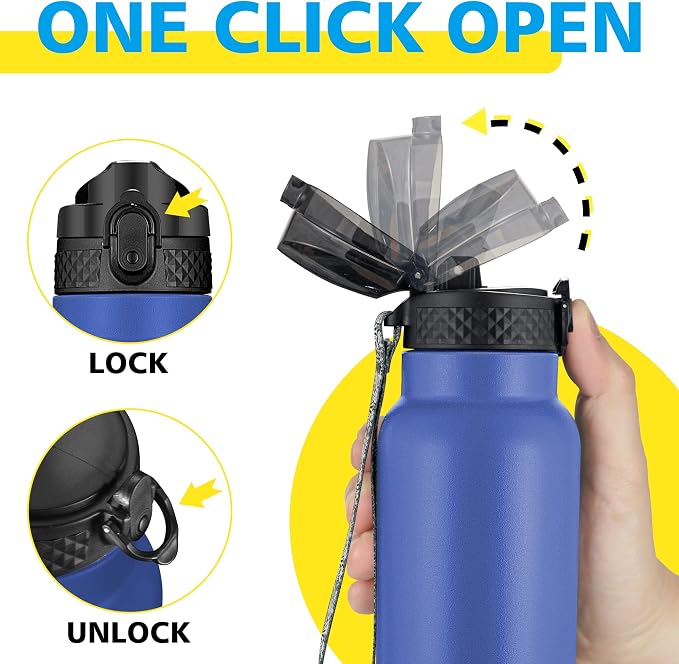Han's Bottle Sports Water Bottle - 24 Oz - Image 4