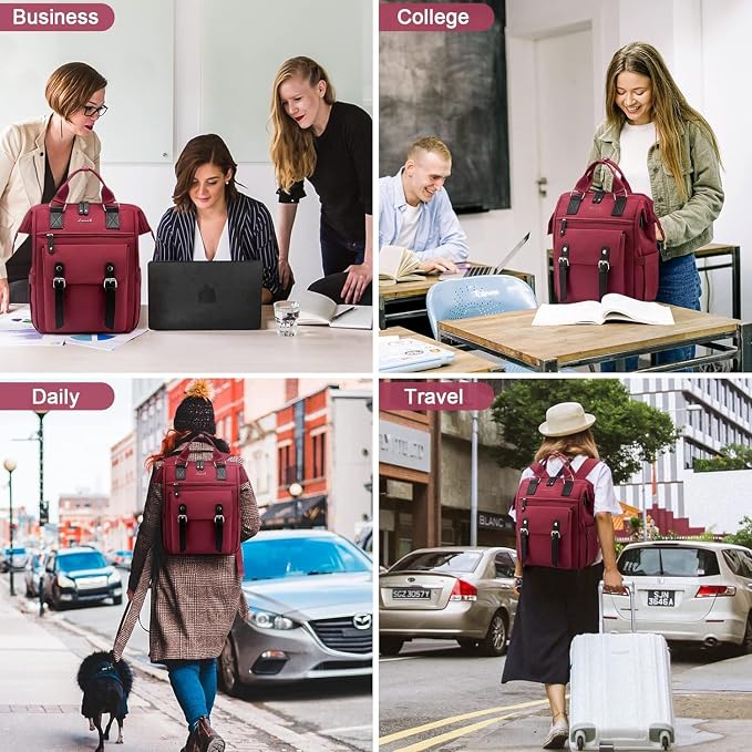 LOVEVOOK Laptop Backpack for Women Work Travel Backpack College Backpack - Image 2