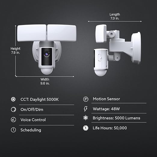Feit Electric SEC5000/CAM/WIFI Outdoor LED Smart Security Camera - Image 8