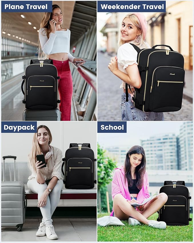 LOVEVOOK Travel Backpack for Women & Men 50L, Airline Approved Carry On - Image 7