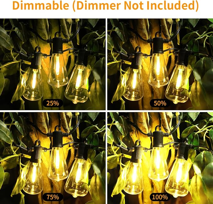 ZOTOYI Outdoor String Lights 150 FT, Waterproof IP65 Outdoor Lights - Image 4