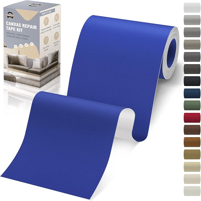 OAZ 4 x 79 inch Canvas Repair Patches Fabric Patch Self-Adhesive Canvas Repair by OAZ