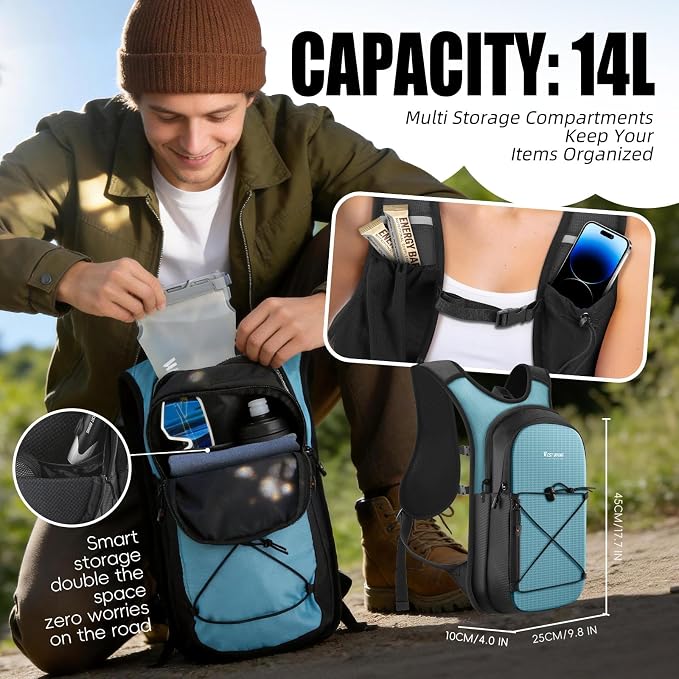 Hydration Pack Backpack, Insulated Hiking Water Backpack - Image 4