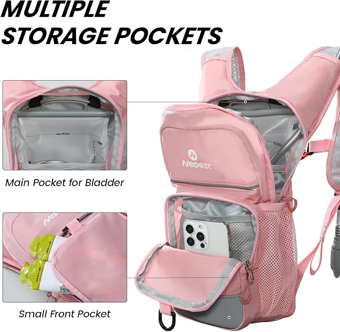 Nepest Kids Hydration Backpack, Mini Water Backpack - Image 2