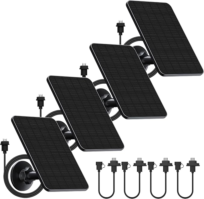 Rhorawill 4 Pack Solar Panel for Blink Outdoor 2K+/4/Outdoor XT3 and XT2/XT by Rhorawill