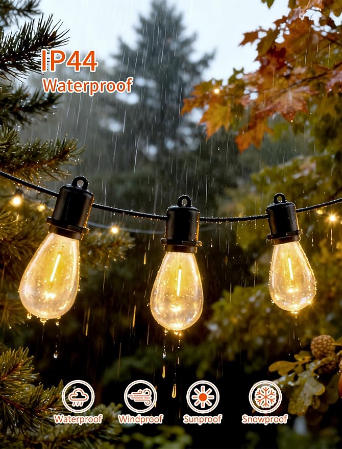 50FT LED Outdoor String Lights - Image 3