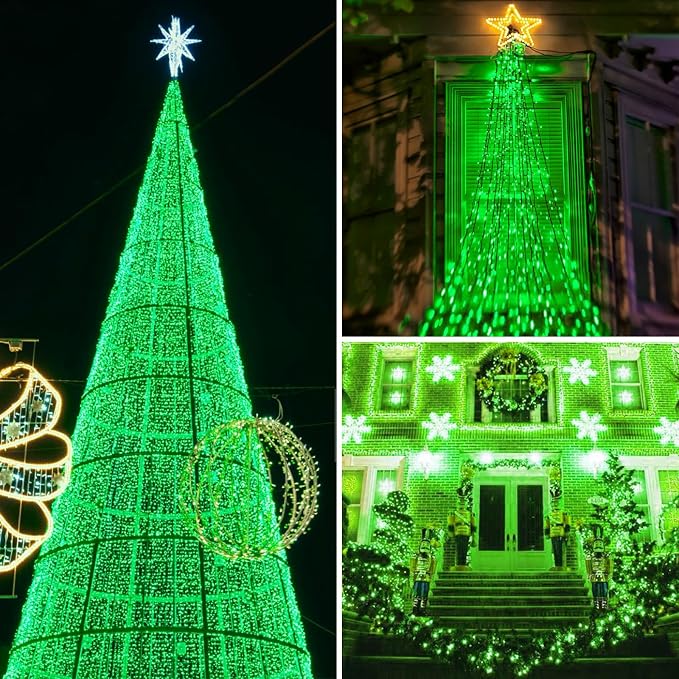 Upgrade Solar String Lights for Outside 2 Pack Total 180FT 500LED String Lights - Image 2