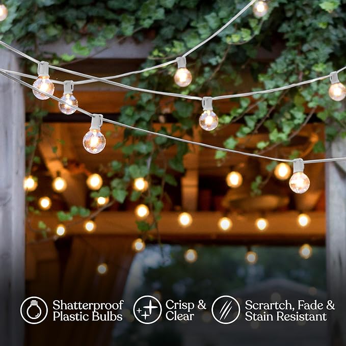 Brightech Ambience Pro LED String Lights - 26 Ft Commercial Grade Patio Lights - Image 6