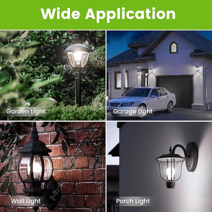 OHLUX Dusk to Dawn Outdoor Light Bulb, 13W 60W Equivalent Energy Saving A19 E26 - Image 6