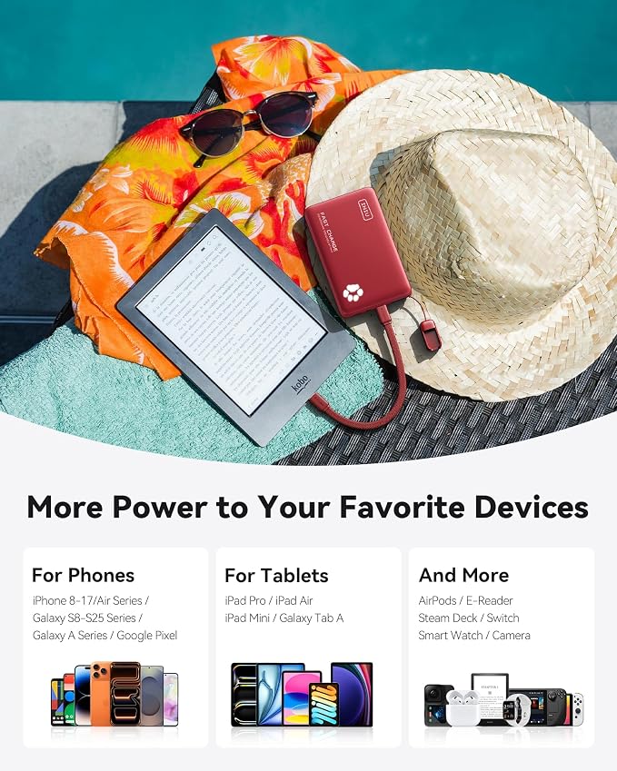 INIU Portable Charger, Ultra Slim 10000mAh 45W PD Power Bank, Fast Charging - Image 7