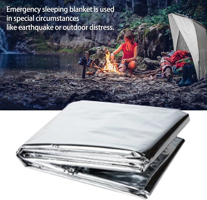 MEETSWEET Emergency Rescue Blanket Outdoor Survival Blanket Waterproof - Image 4
