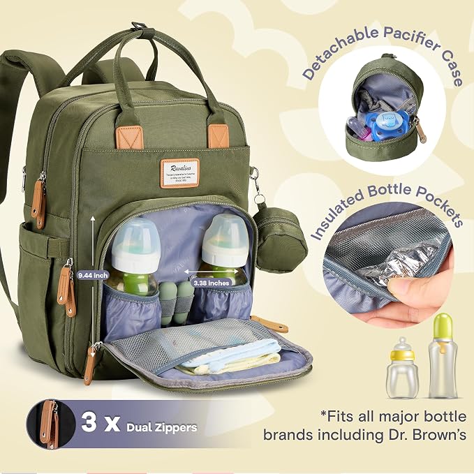 RUVALINO Diaper Bag Backpack - Image 2