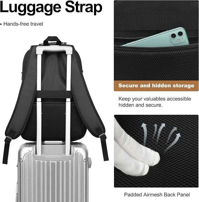 Boavan Laptop Backpack for men, 17.3 inch Laptop Bag - Image 4