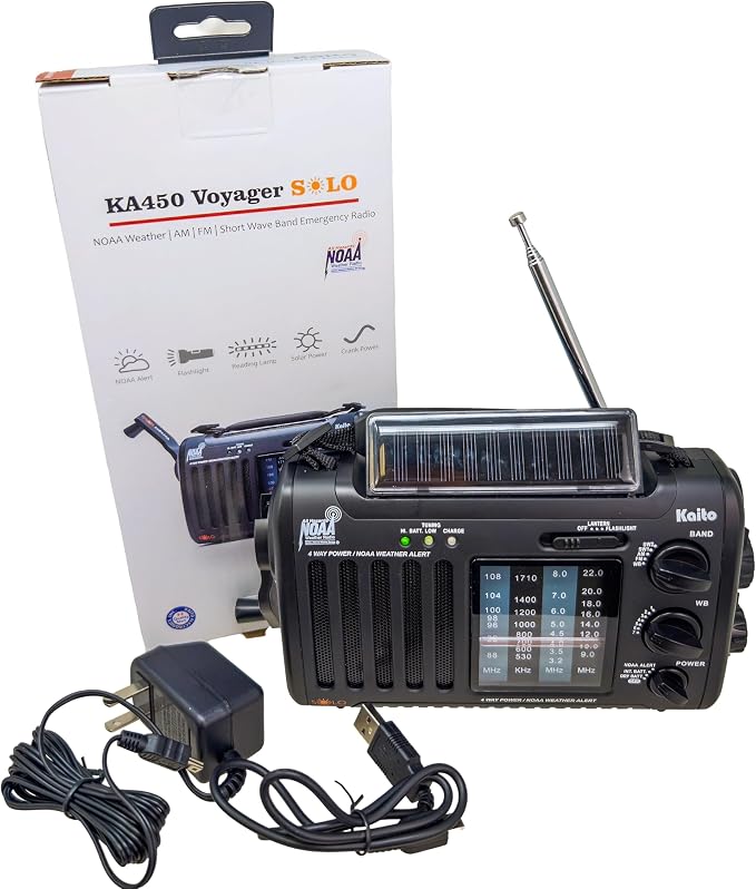 Kaito Voyager Solo Emergency AM FM SW NOAA Weather Alert Radio - Image 6