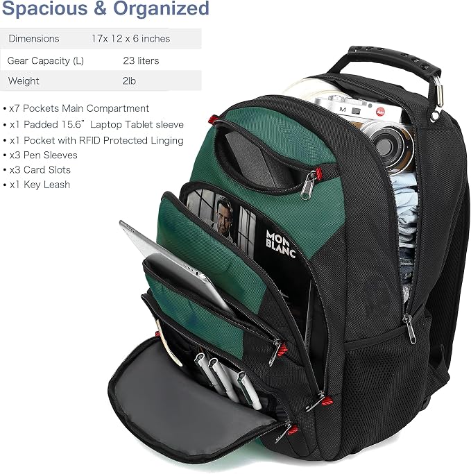 Boavan Laptop Backpack for men, 15.6 inch Laptop Bag - Image 2