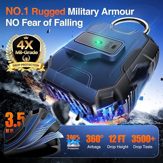 Armoured Heavy Duty for AirPods 4th Generation Case - Image 2