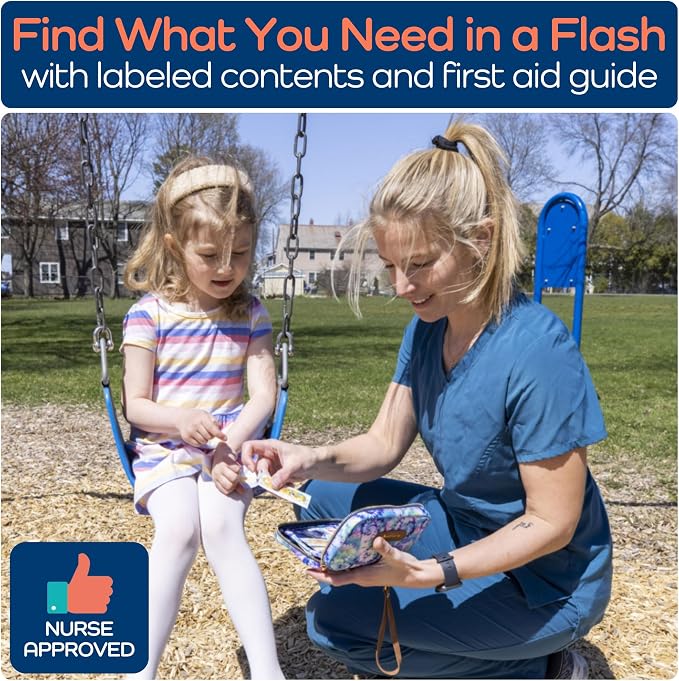 KeepGoing Travel First Aid Kit for Kids – 130 Pc. for Car, Diaper Bag & Backpack - Image 8