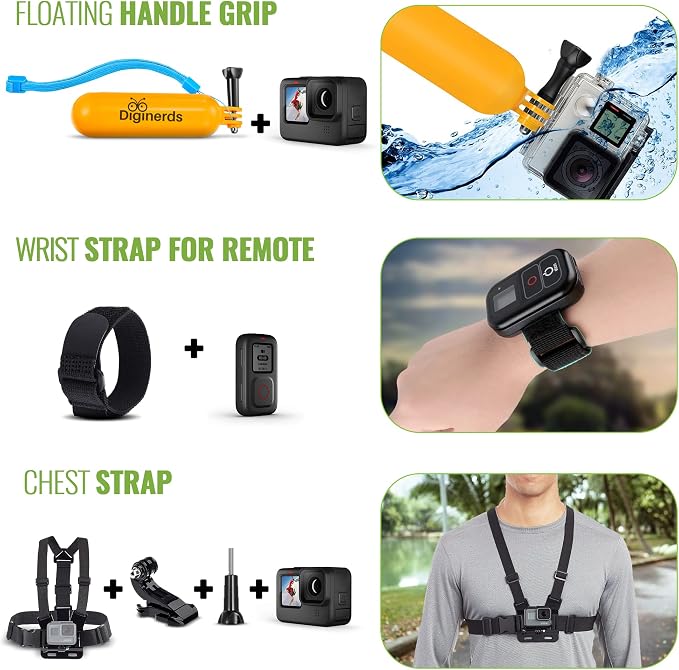 DigiNerds 50-in-1 Action Camera Accessories Kit - Image 5