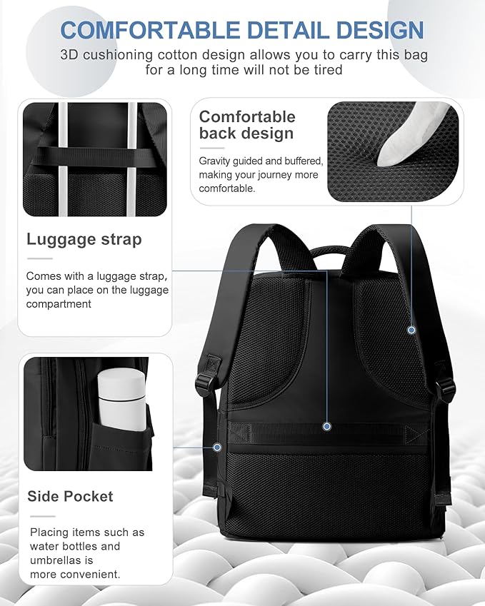 coowoz Large Travel Backpack Carry On - Image 6