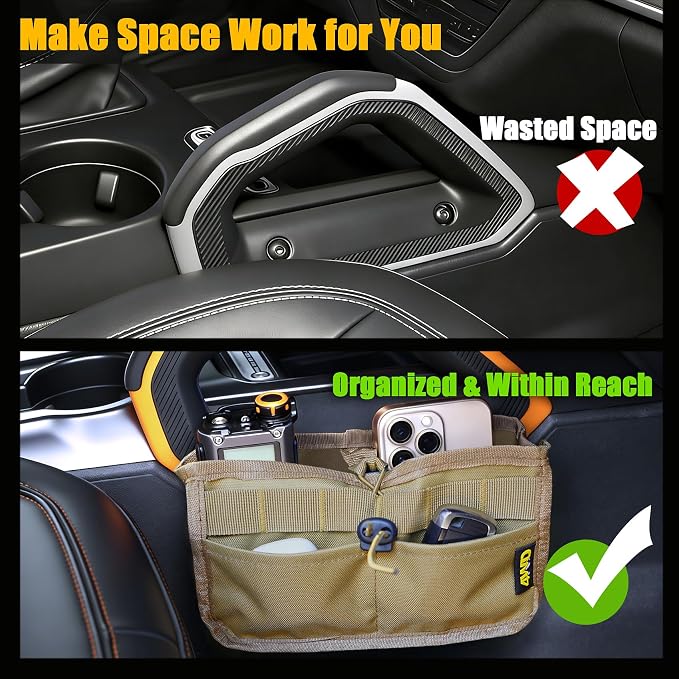 Seat Back Storage Bag for Ford Bronco 2021-2025, MOLLE Tactical Organizer for - Image 6