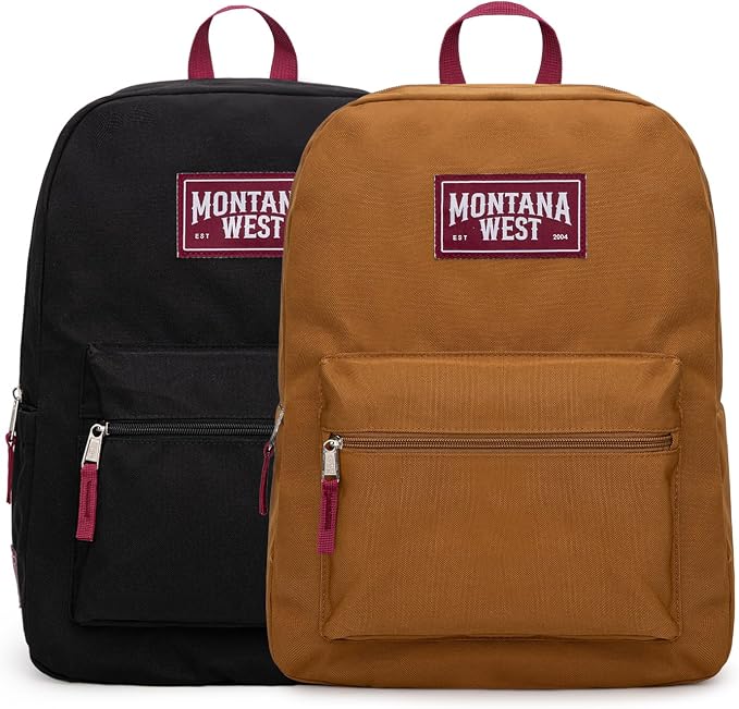Montana West Backpack for Women Men 2 PCS Lightweight College Bookbags Casual by THEOFFICIALMONTANAWEST