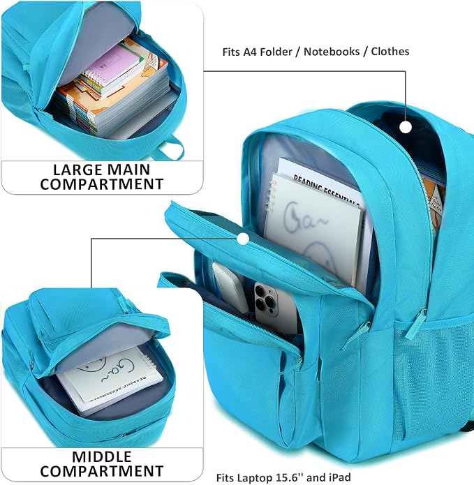 abshoo Classical Basic Travel Backpack - Image 2