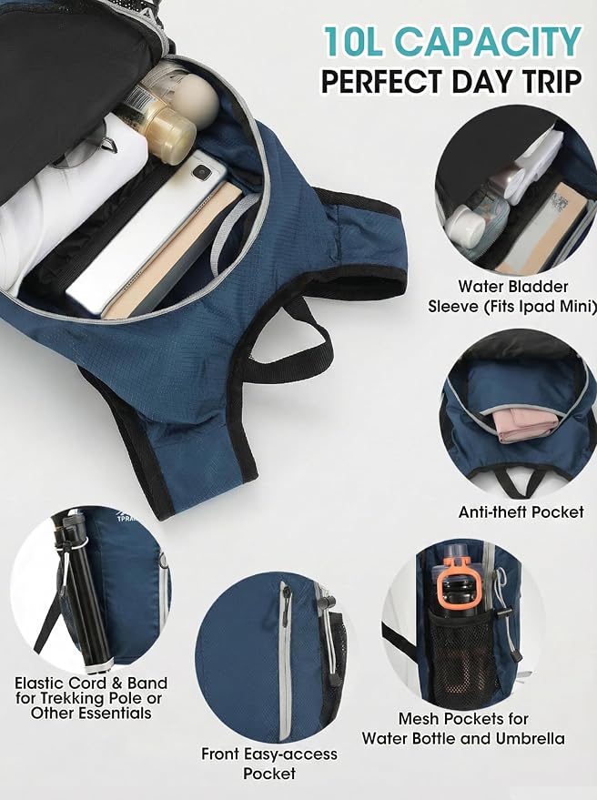 Foldable Small Hiking Backpack - Image 4