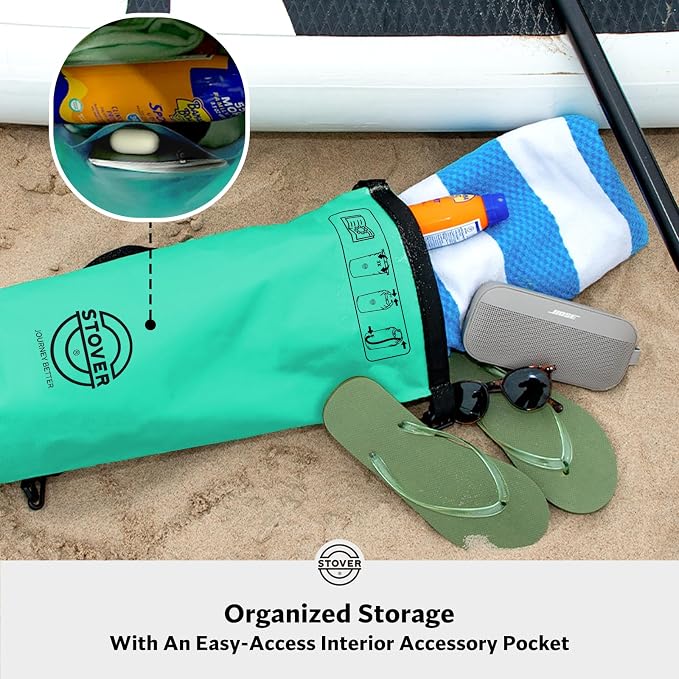 STOVER 5/10/25/30/40/55L Waterproof Dry Bag- Roll-Top Backpack w/Phone Case- - Image 4