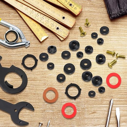 XBVV 32 Size 258 Pcs Faucet and Plumbing Rubber Washers Assortment Kit - Image 8