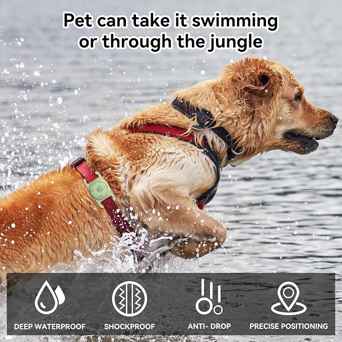 GOCII for Airtag Dog Collar Holder 2 Pack, Waterproof Dog Collar Holder for - Image 5