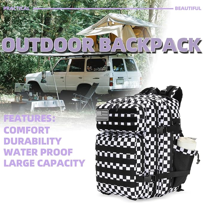 Lovelinks21 25L Tactical Military Backpack Small Travel Rucksack - Image 6