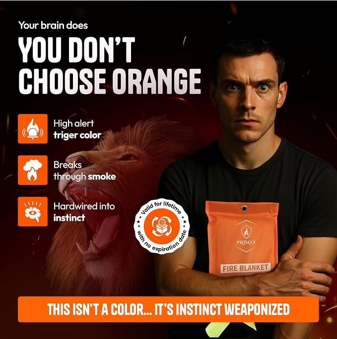 Emergency Fire Blanket 40"x40" – Fireproof Survival Blanket - Image 6
