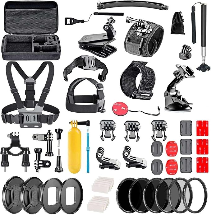 Navitech 60-in-1 Action Camera Accessories Combo Kit by Navitech