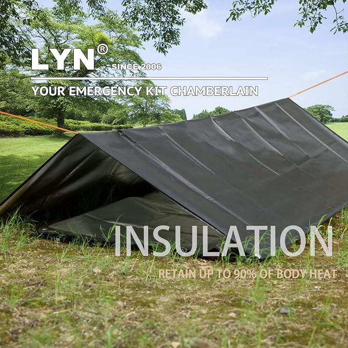 LYN Heavy Duty Emergency Blanket Survival Gear Waterproof Insulated Blanket - Image 6