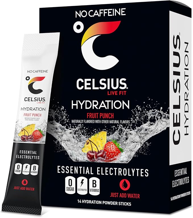 CELSIUS Hydration™ Fruit Punch, Sugar Free Electrolyte Hydration Drink Mix by CELSIUS
