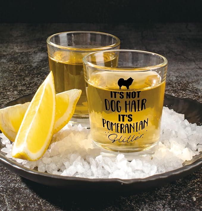 Nogrit Pomeranian Gifts Whiskey Glasses 10 oz, Dog Lovers Gifts, Funny It's Not - Image 3