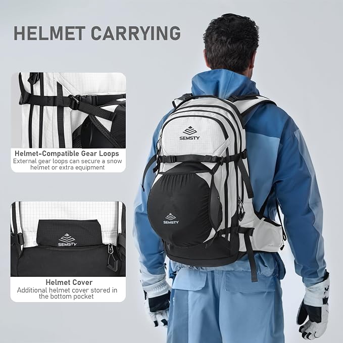 Ski and Snowboard Hydration Backpack, - Image 4