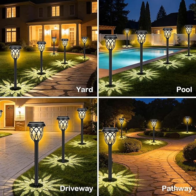 Solar Lights Outdoor 12 Pack Solar Garden Lights Waterproof IP65 Solar - Image 6