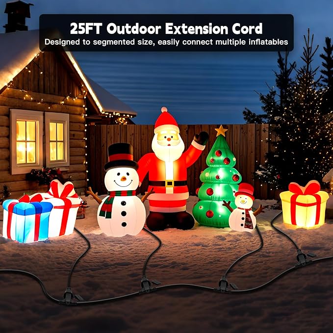 25FT Outdoor Extension Extension Cord - Image 7