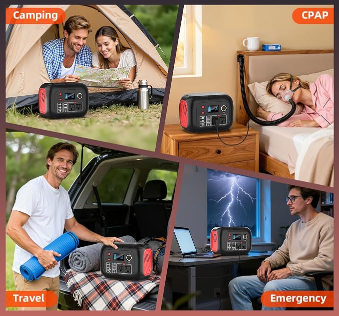 ENOFLO Portable Power Station 300W, 228Wh Solar Generator - Image 9