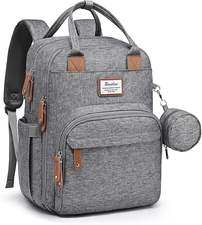 RUVALINO Diaper Bag Backpack-Multifunction Travel Baby Diaper Bag by RUVALINO