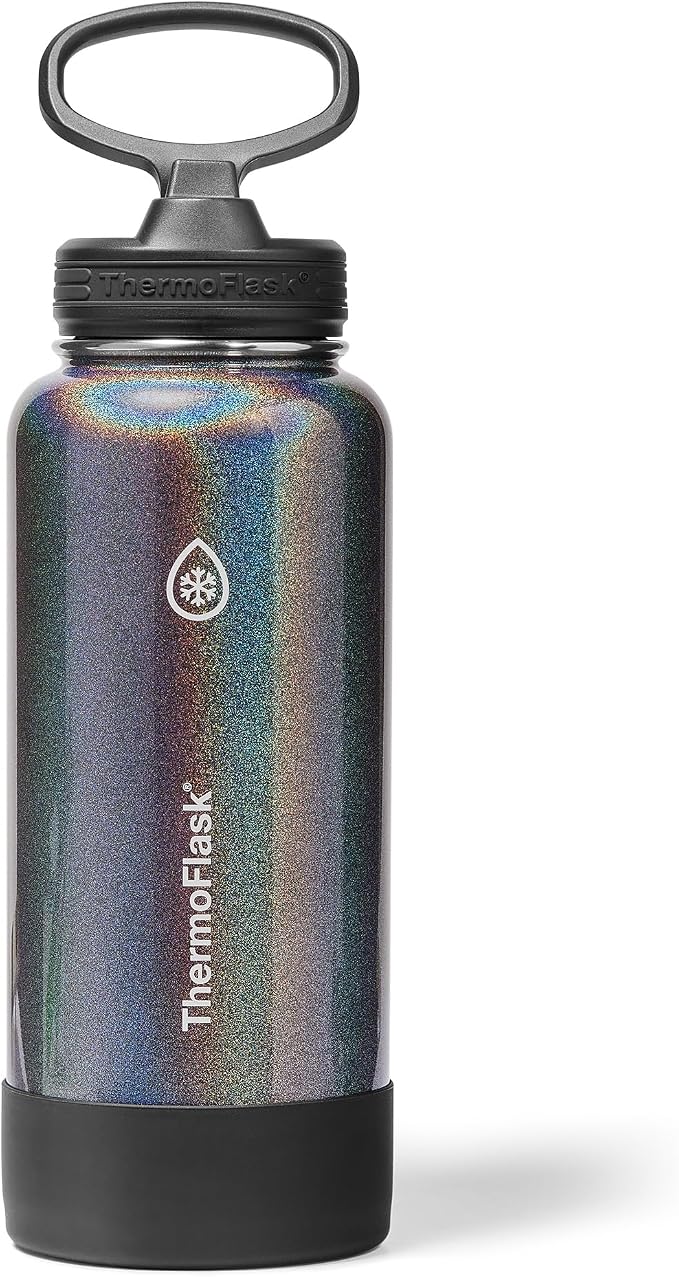 ThermoFlask 32 oz Double Wall Vacuum Insulated Stainless Steel Water Bottle by ThermoFlask