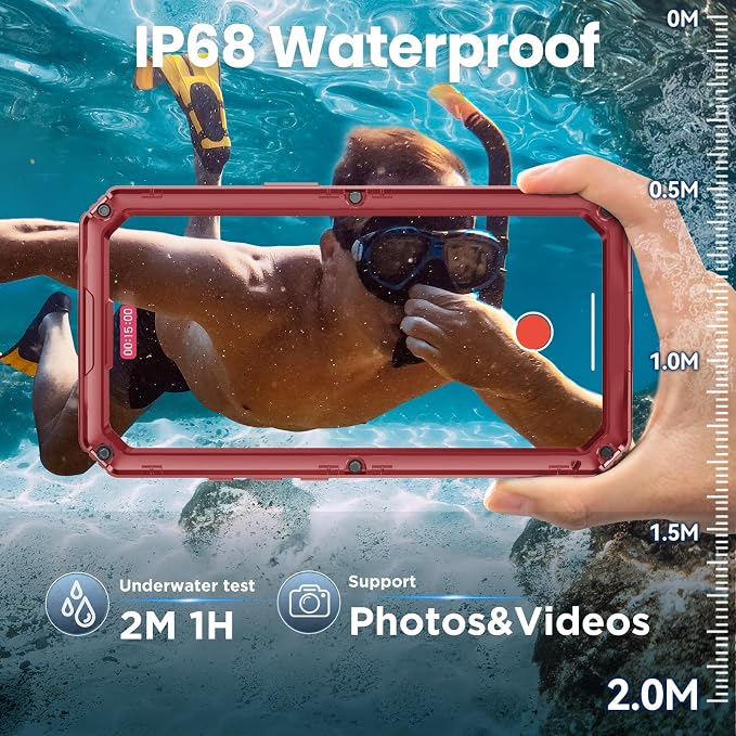 Mitywah Waterproof Case for iPhone 17 Pro Max, Rugged Metal Case - Image 3
