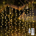 suddus Curtain Lights for Bedroom, 200 Led Hanging String Light Outdoor by SUDDUS