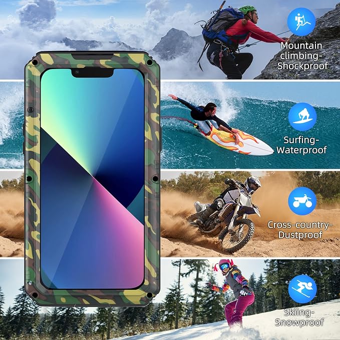 Mitywah Waterproof Case for iPhone 13, Heavy Duty Military Grade Protection - Image 7