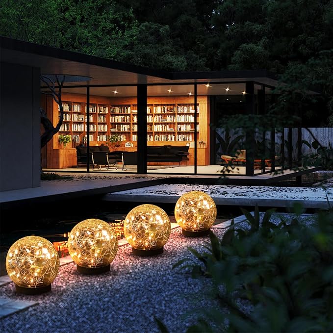 MLKNK Solar Globe Lights Outdoor Waterproof-Solar Balls-Solar Garden Lights-Orbs - Image 3