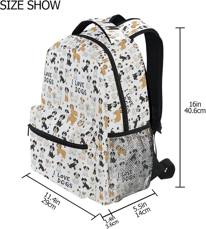Wamika Bernese Mountain Dog Kids Backpack Cute Puppy Paw School Backpacks Boys - Image 2