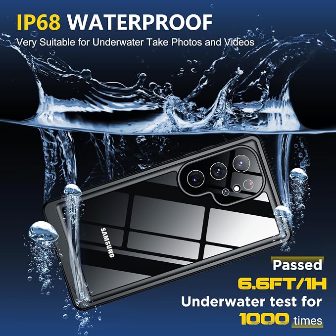 SPIDERCASE Upgraded for Samsung Galaxy S24 Ultra Case Waterproof, Built-in - Image 3