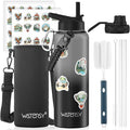 40oz Insulated Water Bottle, BPA Free&Leak Proof, Stainless Steel Water Flask by Watersy