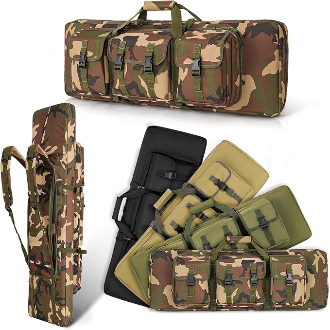 DULCE DOM 32/36/42/48/52 inch Double Rifle Case Soft Gun Bag by DULCEDOM